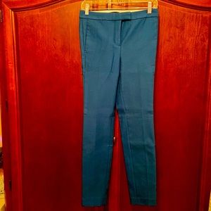 J Crew NWOT size 0 dress pants/deep blue-green/style B7854/office/work/autumn
